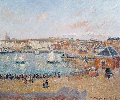 Den ydre havn i Dieppe, 1902 af Camille Jacob Pissarro