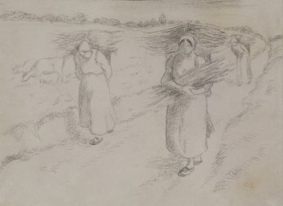 Kvistsamlerne, c.1896 af Camille Jacob Pissarro