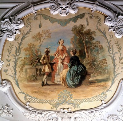 Smagsprøve i parken Chantilly Maleri af Camille Roqueplan (1803-1855) 1800-tallet søn. 0,97 x 1,14 m Chantilly, museumskonde af Camille Joseph Etienne Roqueplan