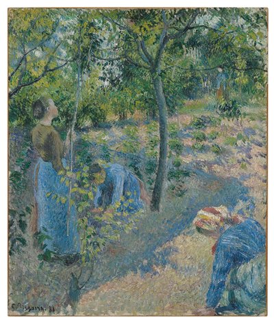 Æbleplukning af Camille Jacob Pissarro
