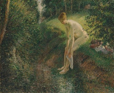 Bader i skoven, 1895. af Camille Jacob Pissarro