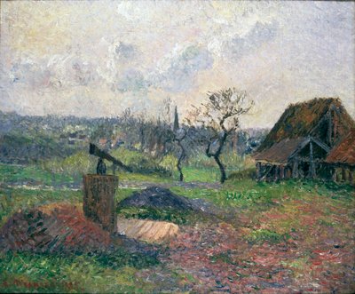 Murstensovn i Eragny, 1885 af Camille Pissarro