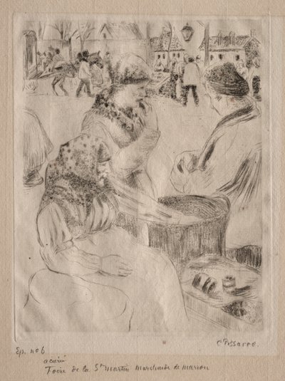 Kastanjeforhandler af Camille Pissarro