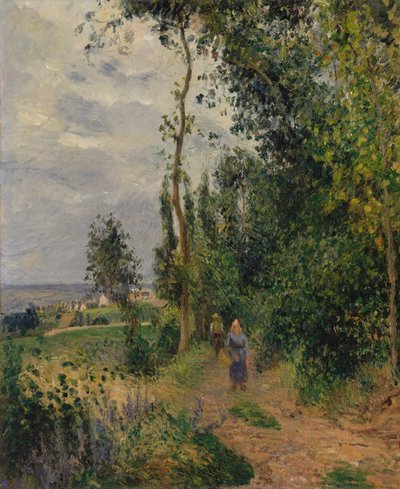Côte des Grouettes, nær Pontoise, sandsynligvis 1878. af Camille Jacob Pissarro
