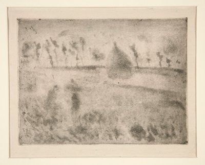 Regn effekt af Camille Pissarro