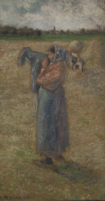 Kvinde på marken, 1882. af Camille Pissarro