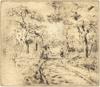 In the Fields at Ennery Dans les champs, en Ennery, 1875. af Camille Pissarro