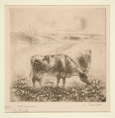 La Vache (Koen) af Camille Pissarro