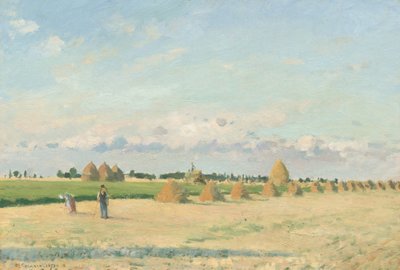 Landskab, Ile de France, 1873. af Camille Pissarro