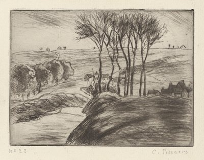 Landskab ved Osny af Camille Pissarro