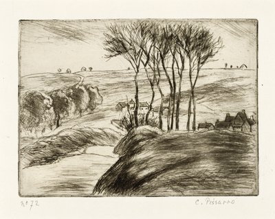 Landskab ved Osny af Camille Jacob Pissarro