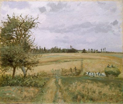 Landskab ved Pontoise, 1872 af Camille Pissarro