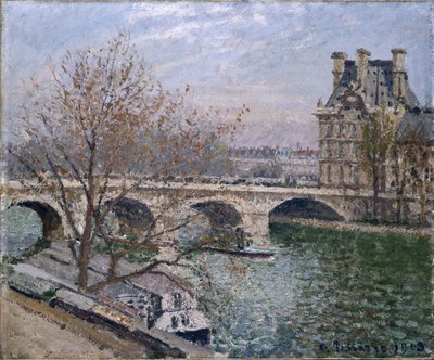 Kongebroen og Flore Pavillonen af Camille Jacob Pissarro