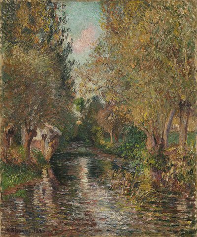Vaskehuset ved Bazincourt af Camille Pissarro