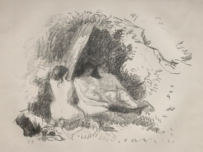 Nøgne kvinder af Camille Pissarro