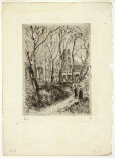 Sti ved Pontoise af Camille Pissarro