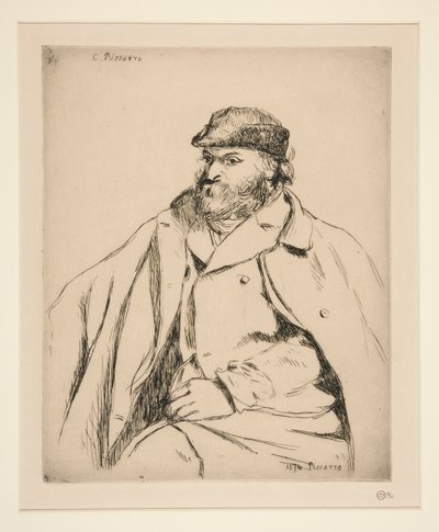 Paul C?zanne (Portræt af C?zanne) af Camille Pissarro