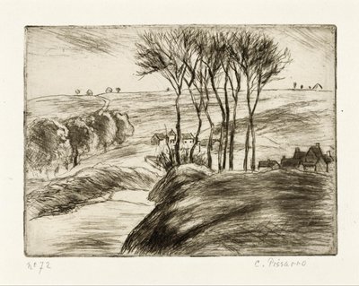 Landskab i Osny af Camille Pissarro