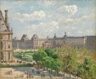 Placer du Carrousel, Paris, 1900. af Camille Pissarro