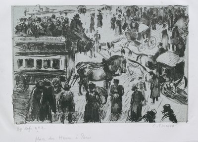 Place du Havre, Paris, c1897 af Camille Pissarro