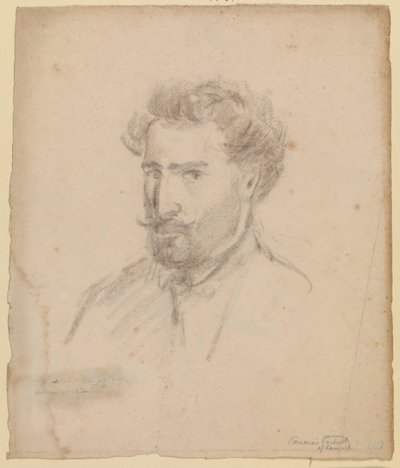 Selvportræt, trekvart profil til venstre (Caracas (?) 1853/54) af Camille Pissarro