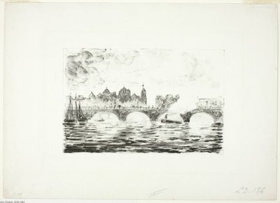 Houses of Parliament, London af Camille Pissarro
