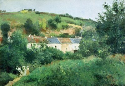 Stien i landsbyen af Camille Jacob Pissarro