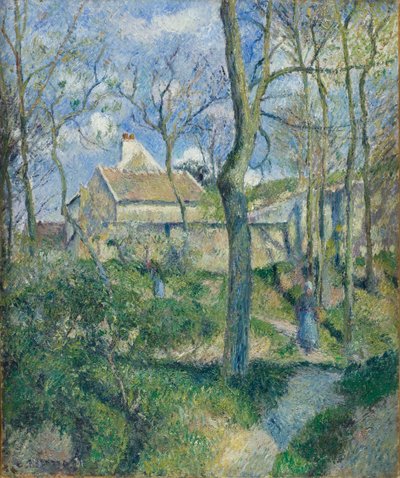 Stien til Les Pouilleux, Pontoise af Camille Pissarro