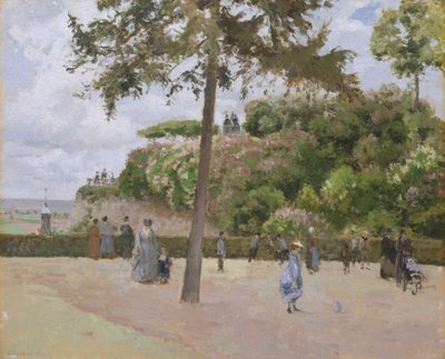 Den offentlige have i Pontoise, 1874. af Camille Jacob Pissarro