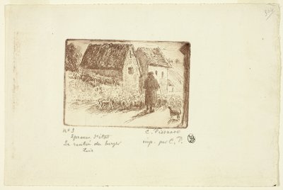 Hyrdens tilbagevenden af Camille Pissarro