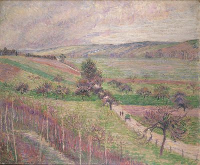 Thierceville Road, tidligt forår, 1893 af Camille Pissarro