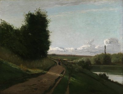 Trækstien ved Bougival af Camille Pissarro