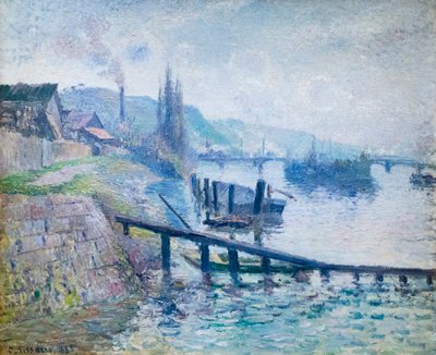 Saint Catherine-bakken i Rouen af Camille Pissarro