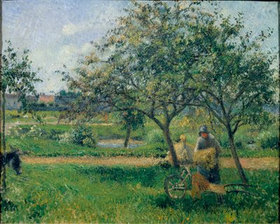 Trillebøren, frugthave, ca 1881 (olie på lærred) af Camille Jacob Pissarro