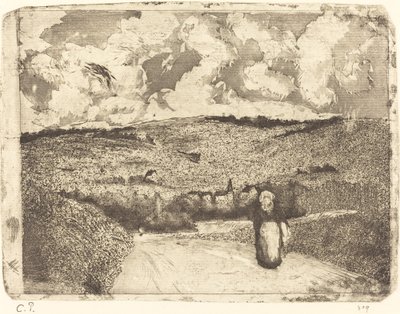Kvinde på vejen Kvinde på vejen, 1879. af Camille Pissarro