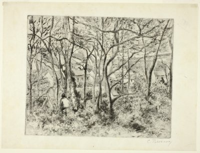 Skovområder ved Eremitagen af Camille Pissarro