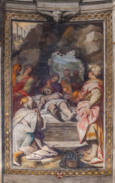 Kristi klagesang (fresko) af Camillo Procaccini