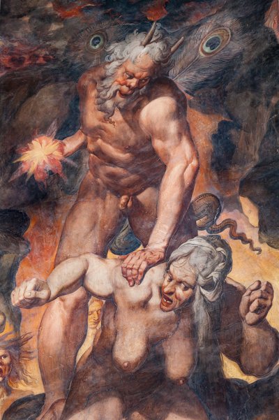 Sidste dom, detalje (fresko) af Camillo Procaccini