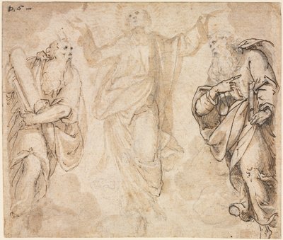 Transfiguration recto, ca. 1590. af Camillo Procaccini