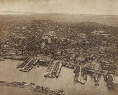 Generel udsigt over Montreal, set mod nord (s/h-foto) af Canadian Photographer