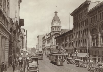 Hastings Street og posthuset (s/h-foto) af Canadian Photographer