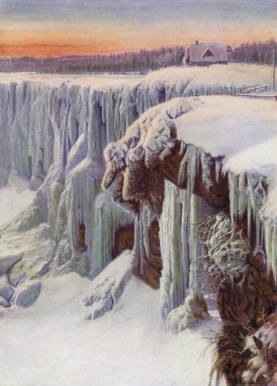 Niagara Falls frosset om vinteren (foto i farver) af Canadian Photographer