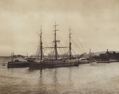 Havnen i Hochelaga, gammeldags skonnert stadig i drift (s/h-foto) af Canadian Photographer