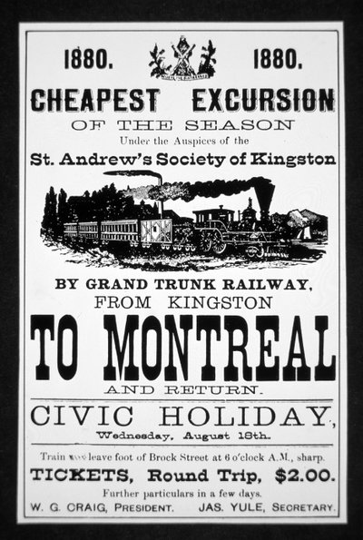 Grand Trunk Railway plakat af Canadian School