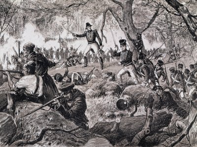 Slaget ved Chateauguay, 26. oktober 1813, 1880 af Canadian School