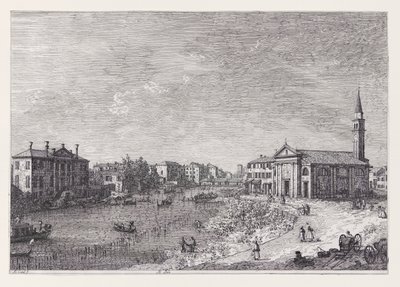 Al Dolo (At Dolo), fra serien Vedute (Views) af Canaletto (Giovanni Antonio Canal)