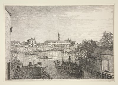 Ale Porte del Dolo (At the Locks of Dolo), fra serien Vedute (Views) af Canaletto (Giovanni Antonio Canal)
