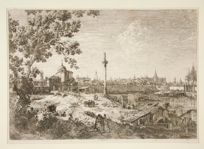 Imaginary View of Padua, fra serien Vedute (Views) af Canaletto (Giovanni Antonio Canal)