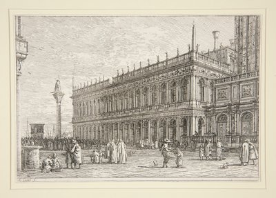 Boghandlen. V., fra serien Vedute (Views) af Canaletto (Giovanni Antonio Canal)