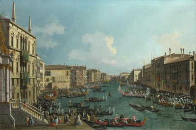 En Regatta på Canal Grande, ca. 1740 af Giovanni Antonio Canal